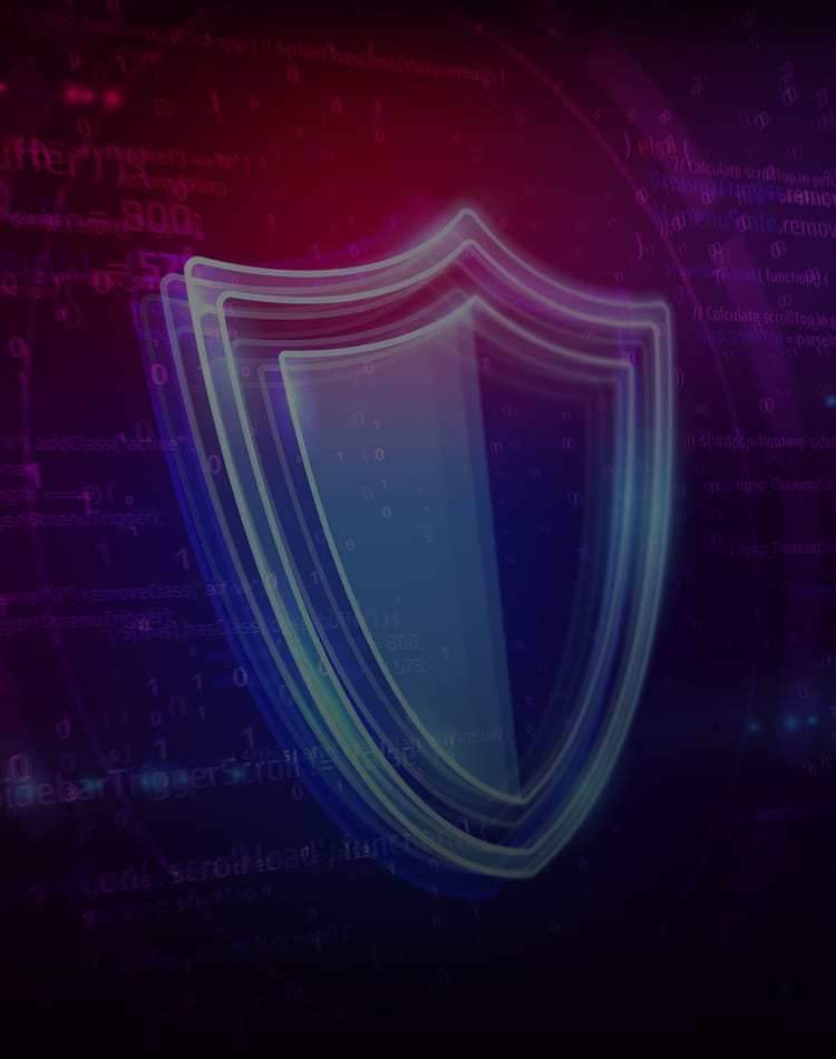 A graphic of a shield