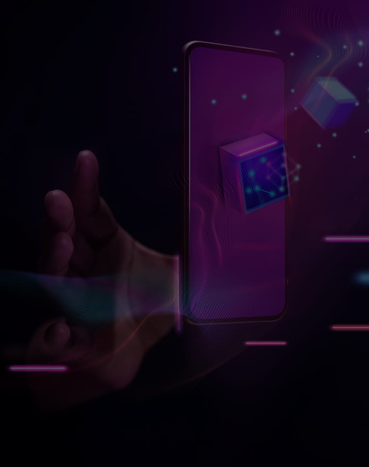 Graphic of a hand reaching for a cell phone